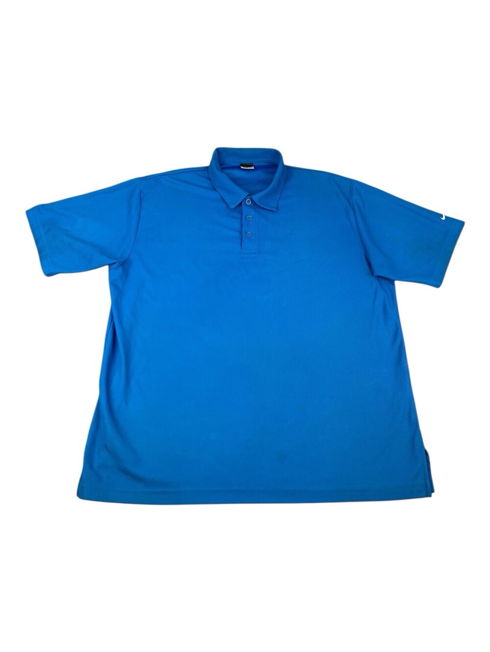 Nike Dri Fit Golf Polo Shirt, Short Sleeves, Blue, Men's Size XL